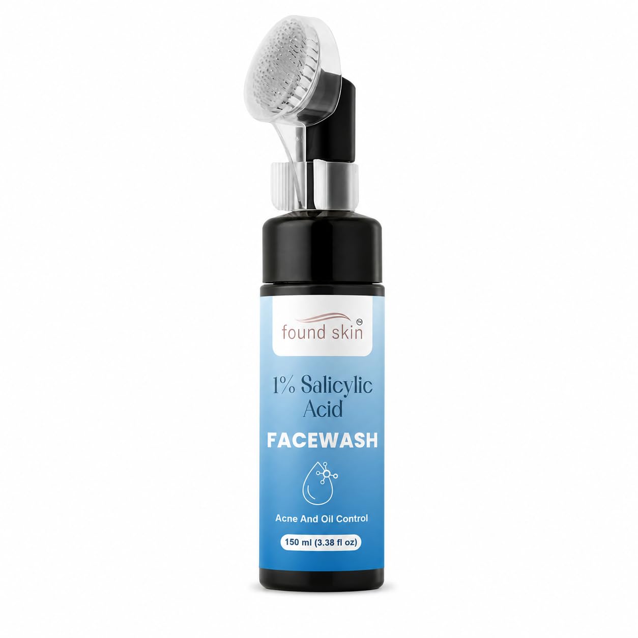 Found Skin 1% Salicylic Acid Face Wash for Acne & Oil Control | Deep Cleansing Daily Face Cleanser for Oily & Acne Prone Skin | Gentle Exfoliating Facewash 150ml