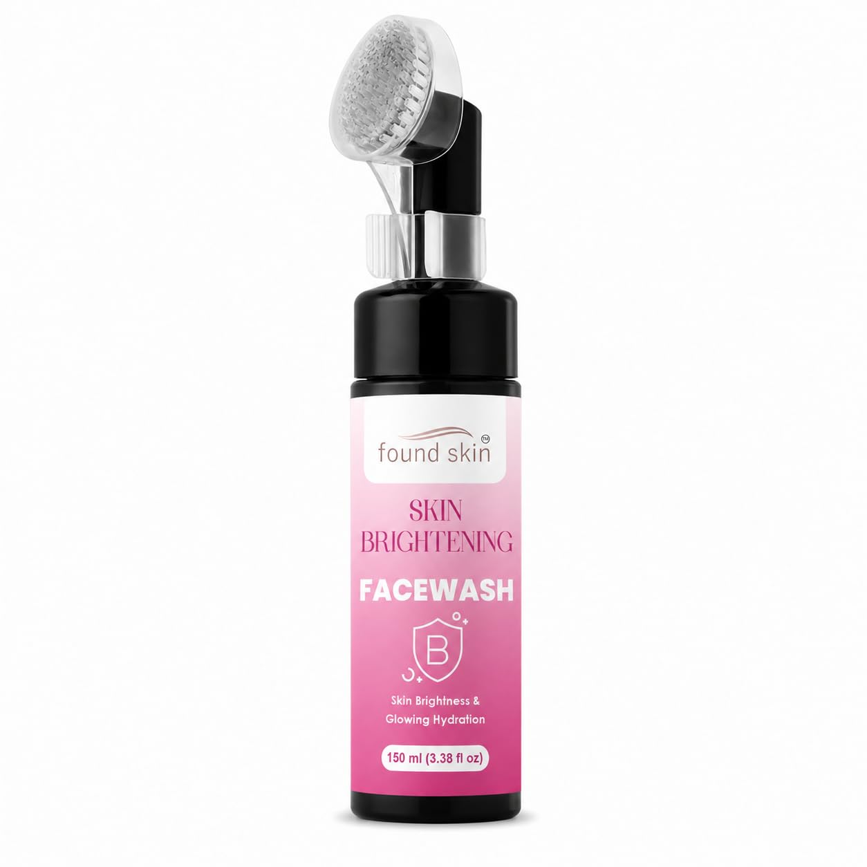 Found Skin Brightening Face Wash for Glowing & Hydrated Skin | Gentle Daily Facial Cleanser for Fresh, Smooth & Radiant Looking Skin for Men & Women 150ml