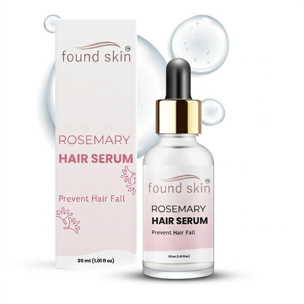 Rosemary Hair Serum | Hair Fall Control & Scalp Treatment | Enriched with Biotin & Essential Oils | Promotes Hair Growth & Strength | Non-Greasy Formula | 30ml
