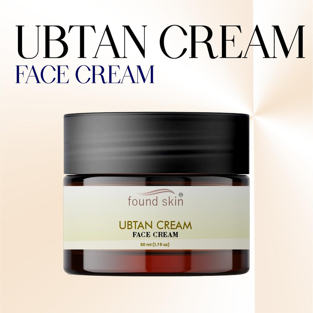 Found Skin Ubtan Face Cream | Skin Brightening & Rejuvenation Formula | Oil-Free Hydration Moisturizer | Daily Use Cream for All Skin Types | 50 ml