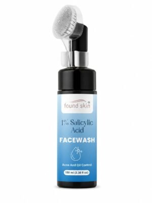 Found Skin 1% Salicylic Acid Face Wash for Acne & Oil Control | Deep Cleansing Daily Face Cleanser for Oily & Acne Prone Skin | Gentle Exfoliating Facewash 150ml