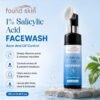 Found Skin 1% Salicylic Acid Face Wash for Acne & Oil Control | Deep Cleansing Daily Face Cleanser for Oily & Acne Prone Skin | Gentle Exfoliating Facewash 150ml