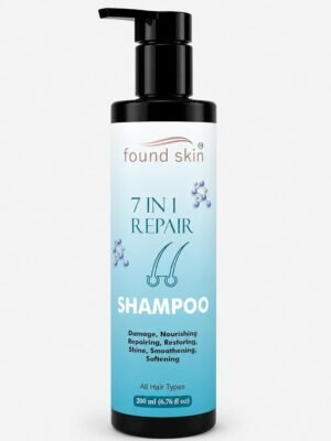 Found Skin 7 in 1 Repair Shampoo for Dry, Damaged & Dull Strands | Nourishing Daily Cleanser for Smooth & Healthy-Looking Hair 200ml