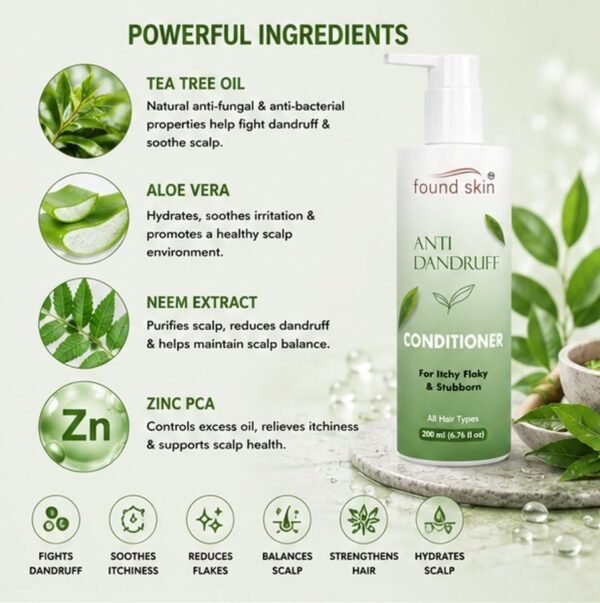 Found Skin Anti Dandruff Conditioner, 200 ml