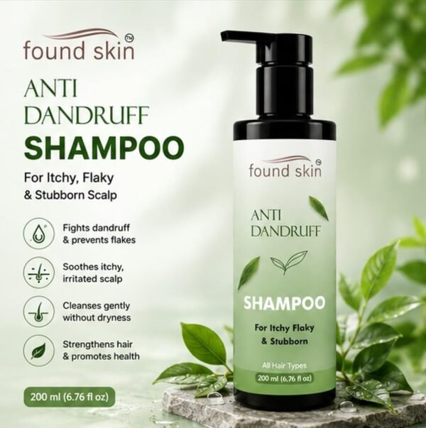 Found Skin Anti Dandruff Shampoo for Men & Women, 200ml