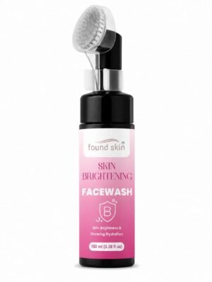 Found Skin Brightening Face Wash for Glowing & Hydrated Skin | Gentle Daily Facial Cleanser for Fresh, Smooth & Radiant Looking Skin for Men & Women 150ml