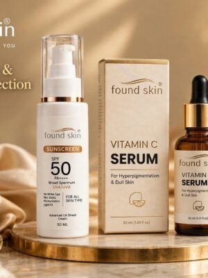 Found Skin Vitamin C Serum + SPF 50 PA++++ Sunscreen Combo